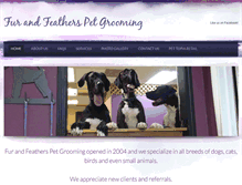 Tablet Screenshot of furandfeatherspetgrooming.com